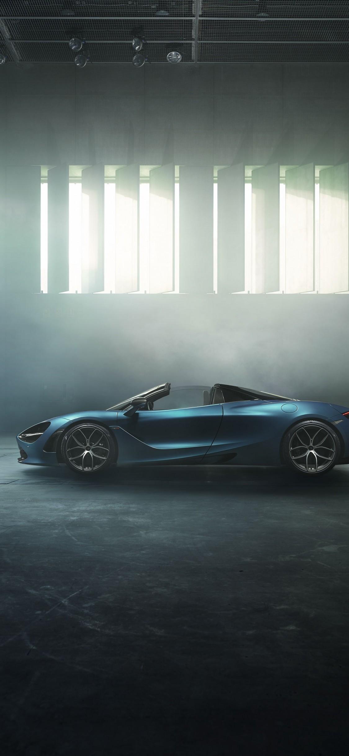 Download 1125x2436 Mclaren 720s Spider, Side View, Supercars