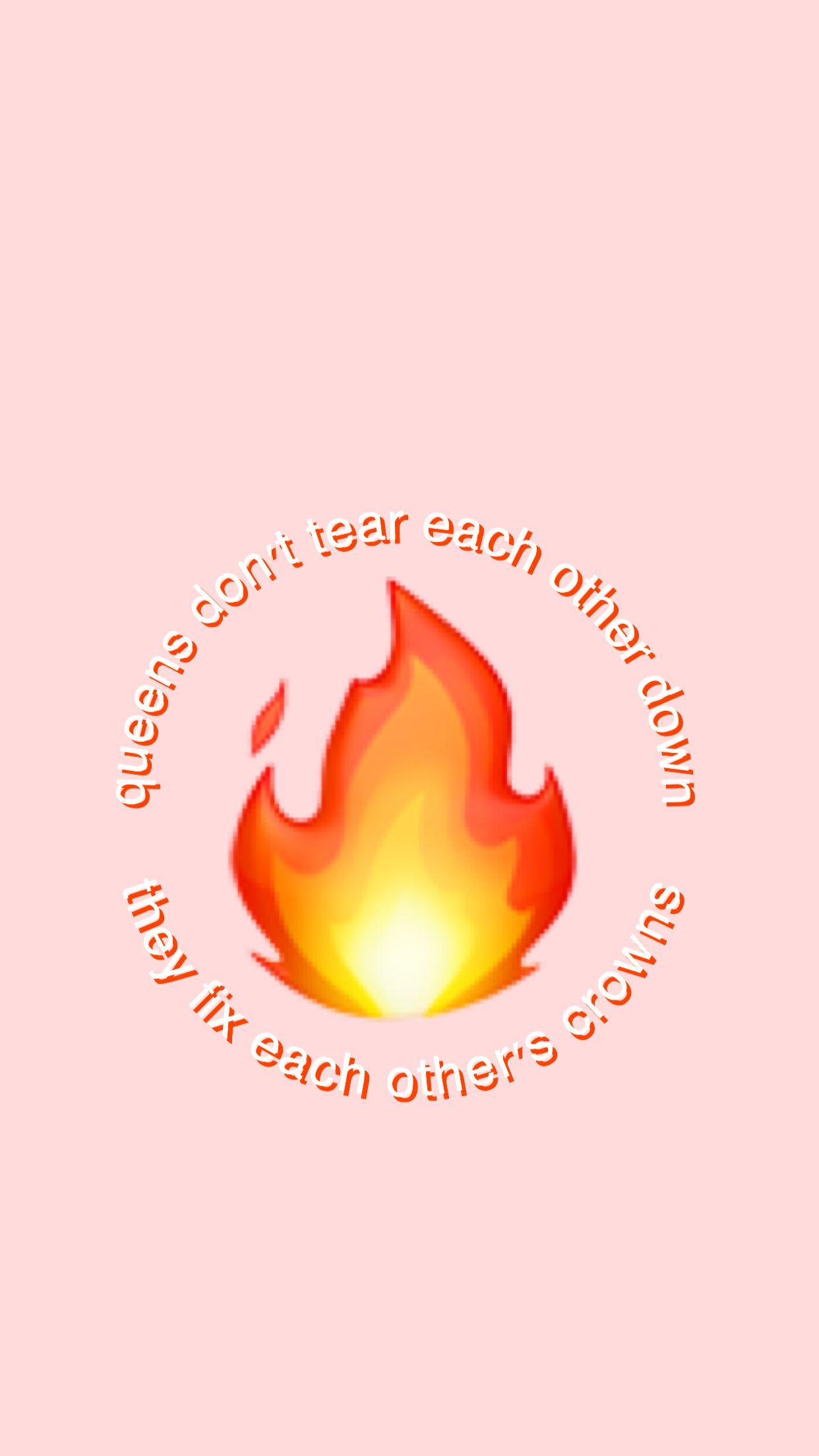Aesthetic iPhone phone wallpaper background Aesthetic cute fire