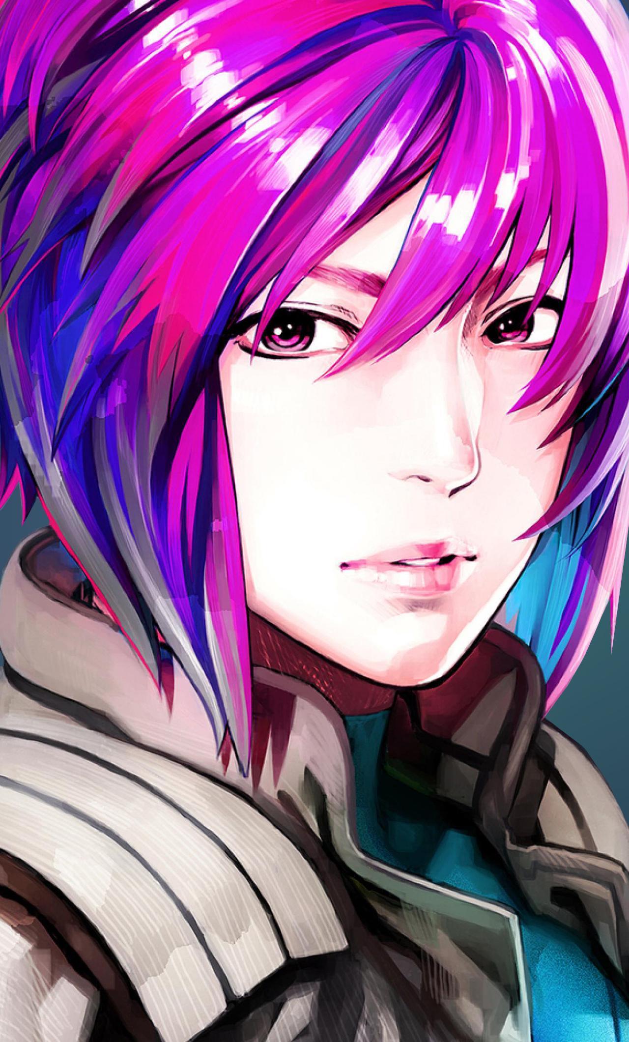 Ghost In The Shell iPhone Wallpaper Girl With Pink