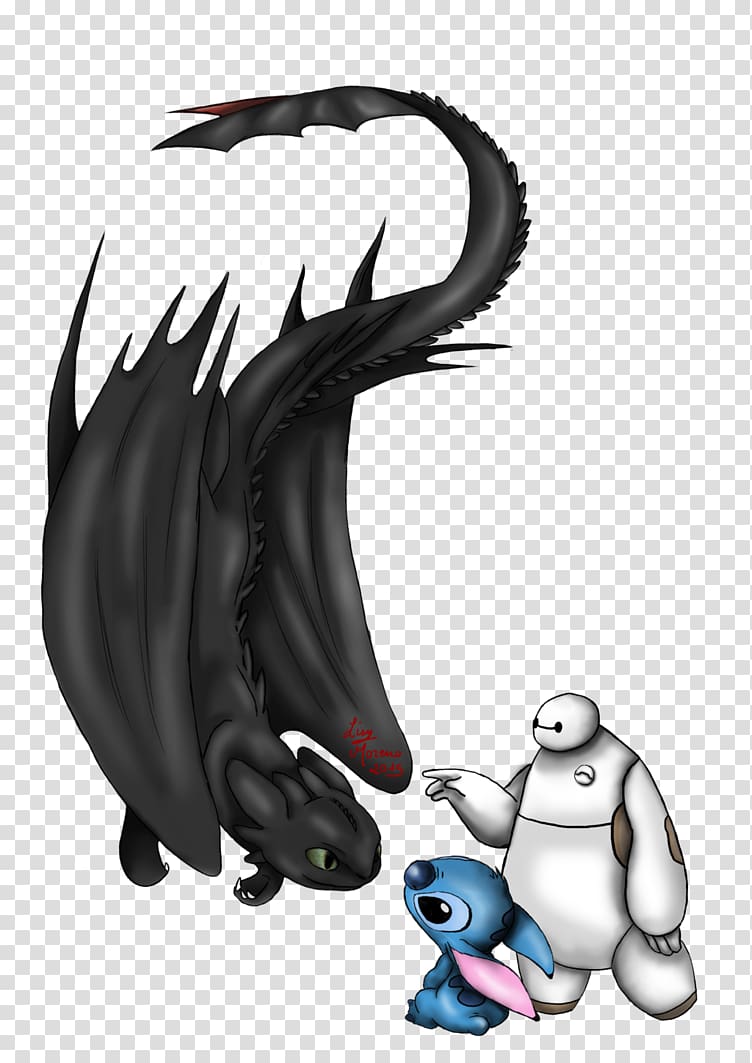 Stitch Baymax YouTube Drawing Dragon, toothless transparent