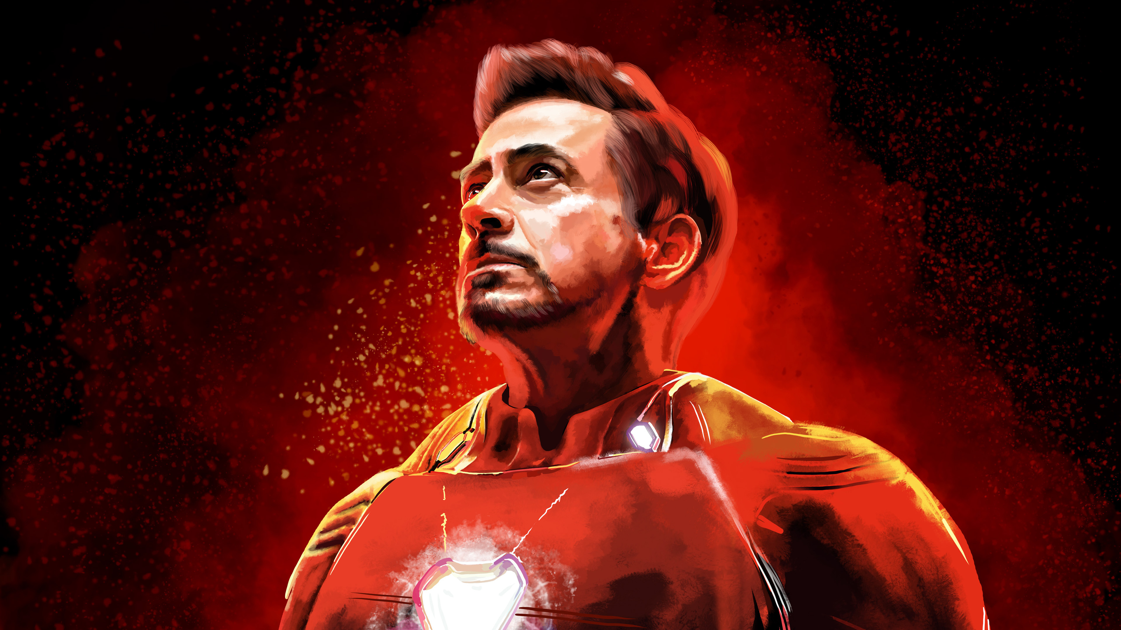 Robert Downey Jr as Iron Man Fanart Wallpaper 4k Ultra HD