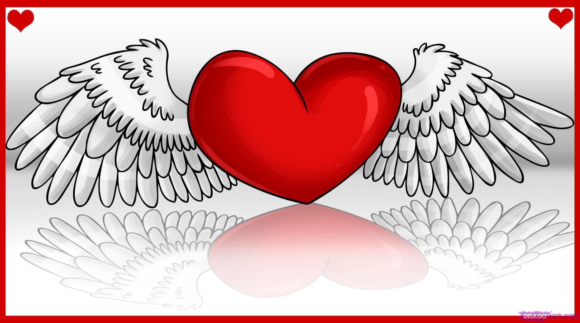 Free Picture Of Hearts With Wings, Download Free Clip Art