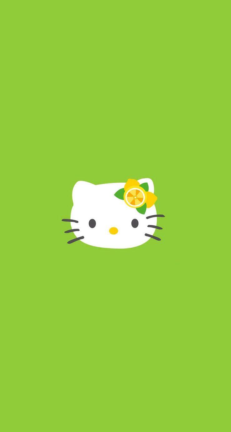 Lime green. Green. Hello kitty background, Hello kitty