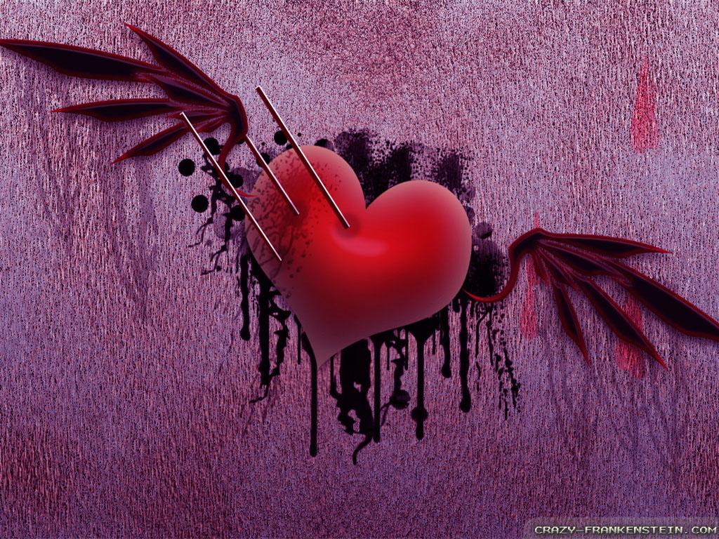 Broken Hearts With Wings Wallpaper Wallpaper Heart