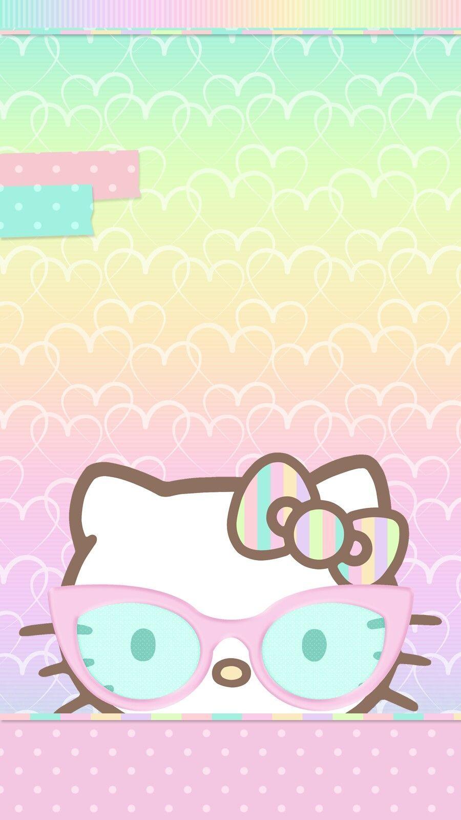 Cute Pastel Hello Kitty Wallpaper