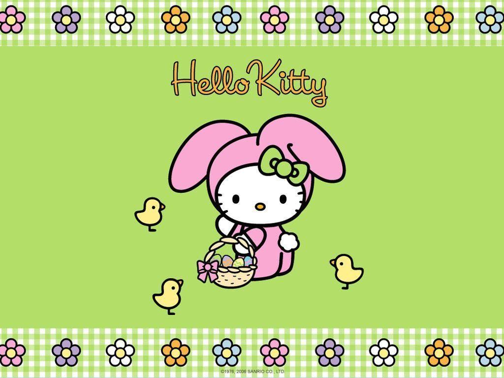 Hello Kitty Easter Wallpaper Free Hello Kitty Easter Background