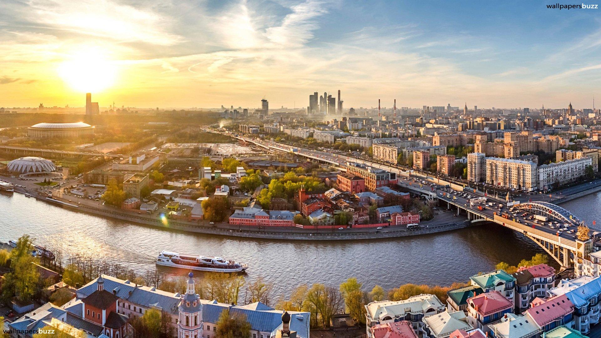 Moscow city view HD Wallpaper