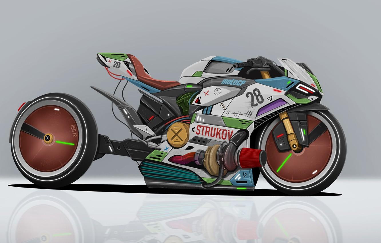 Wallpaper Motorcycle, Ducati, Art, MotoGP, Moto, Transport
