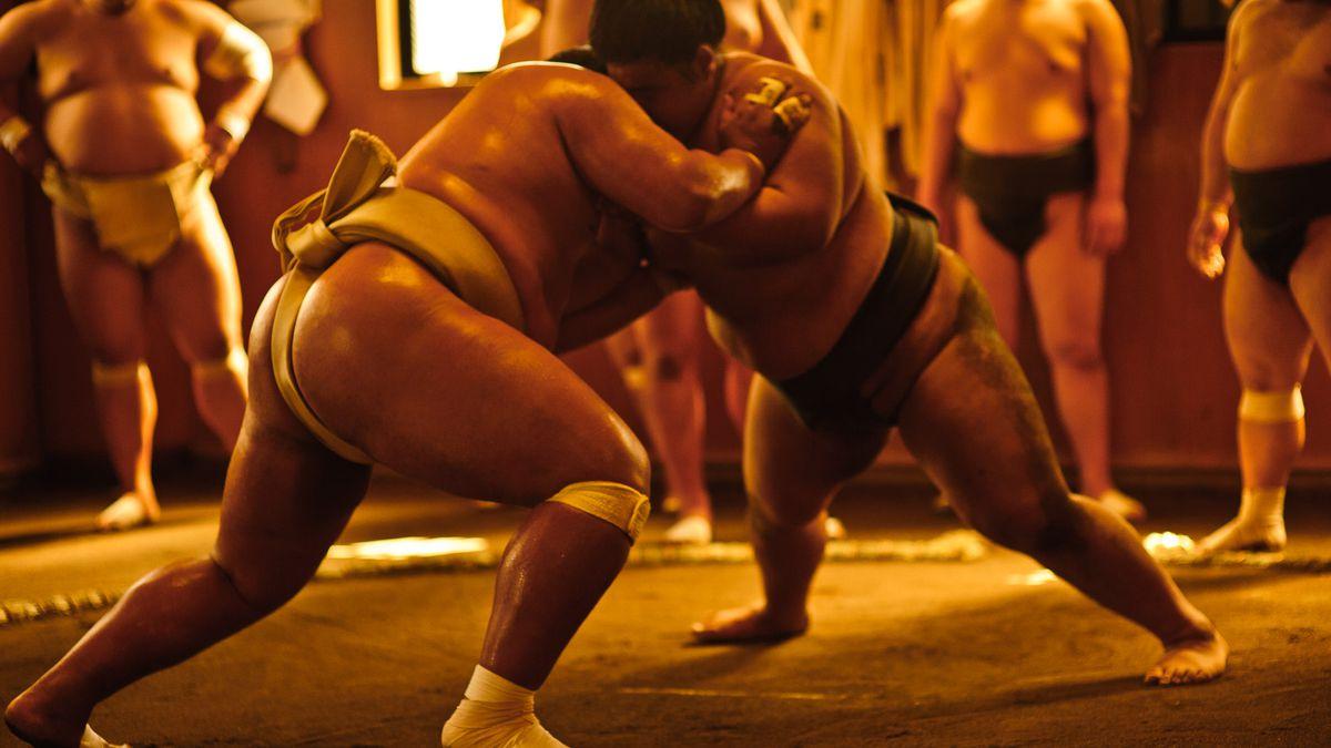 Sumo Wrestlers Live, Eat, and Train Together