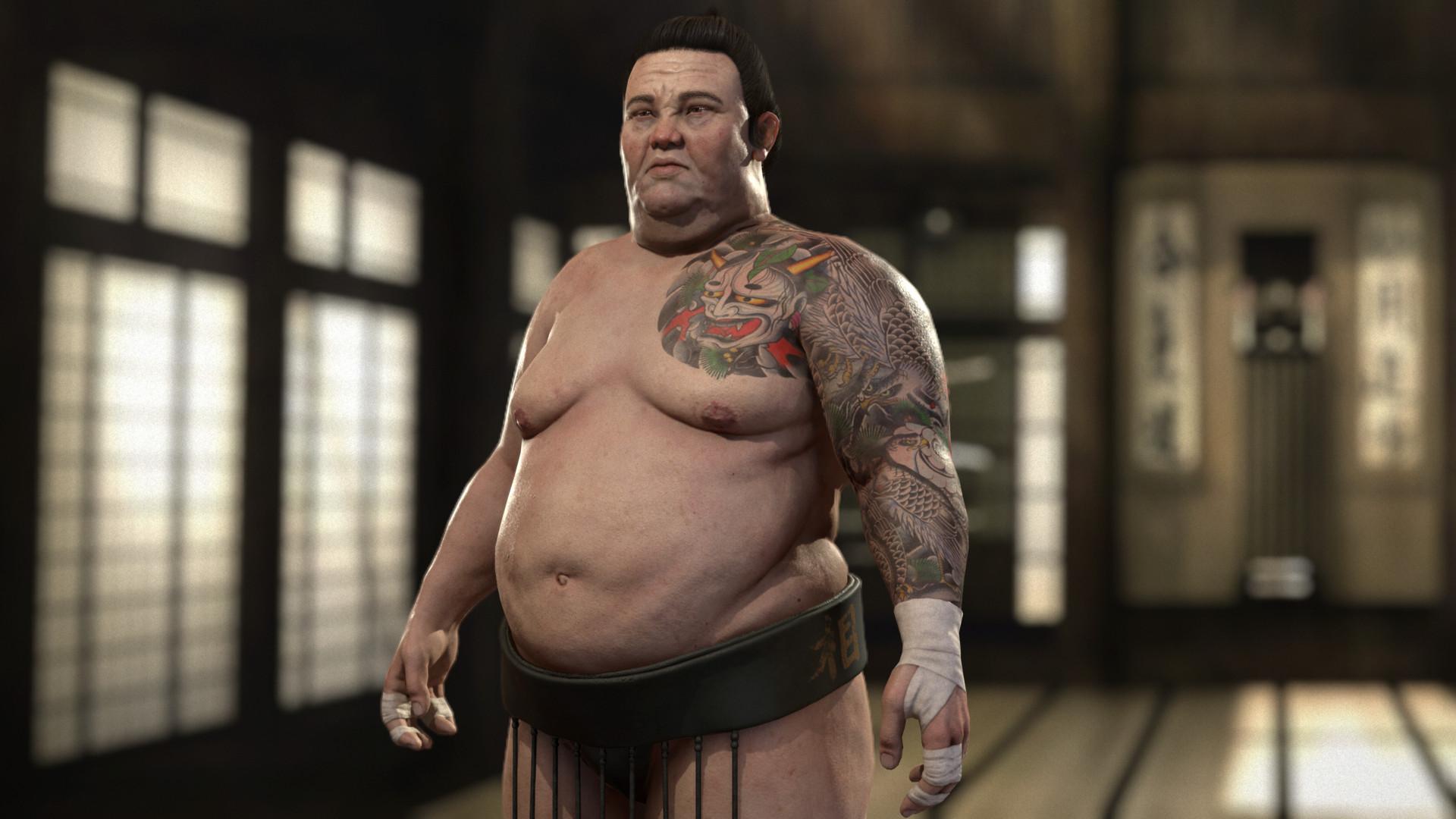 Sumo Wrestler Game ready Character, Andre Pires