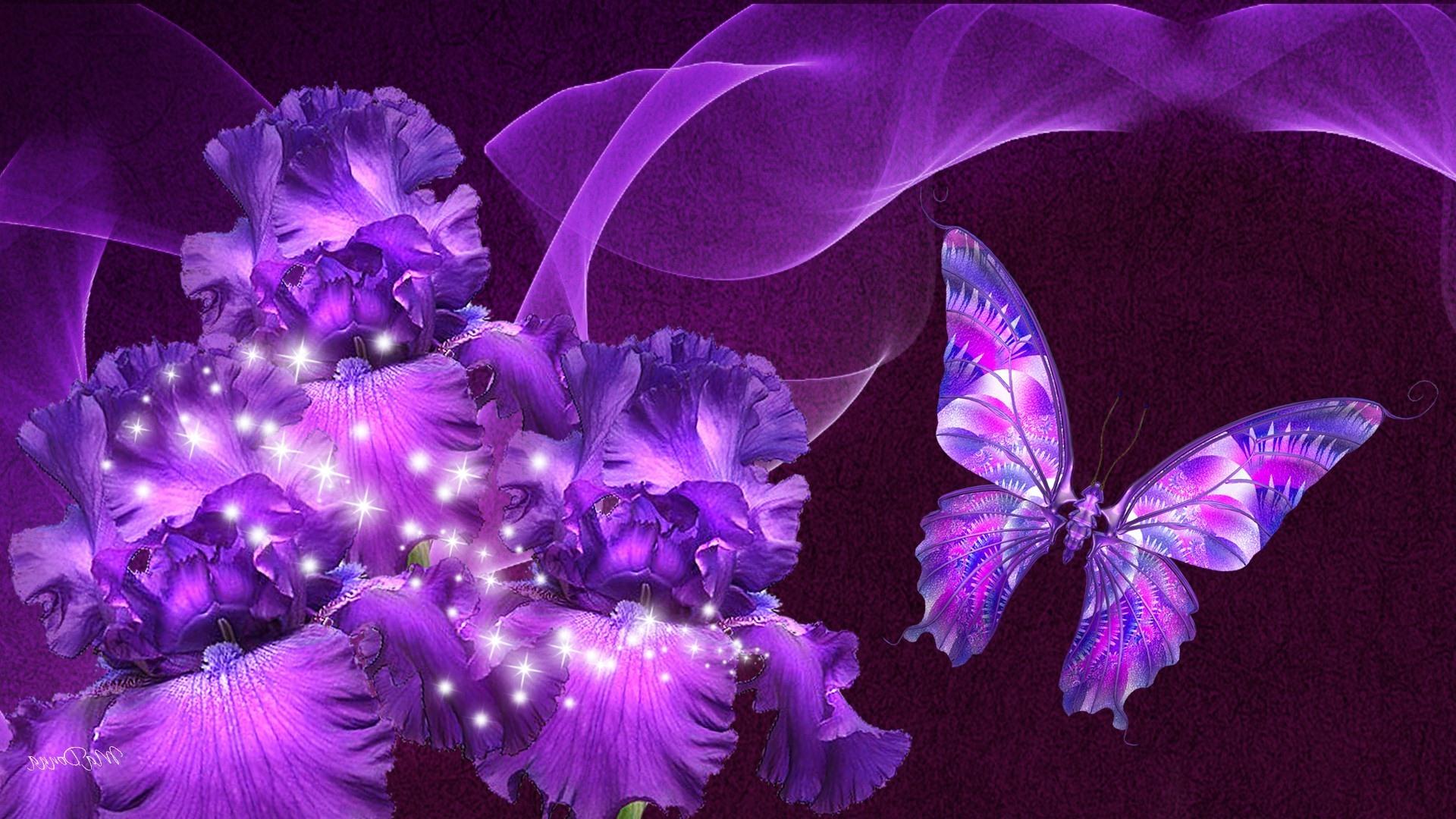 Purple Butterfly Desktop Wallpaper Purple Butterfly