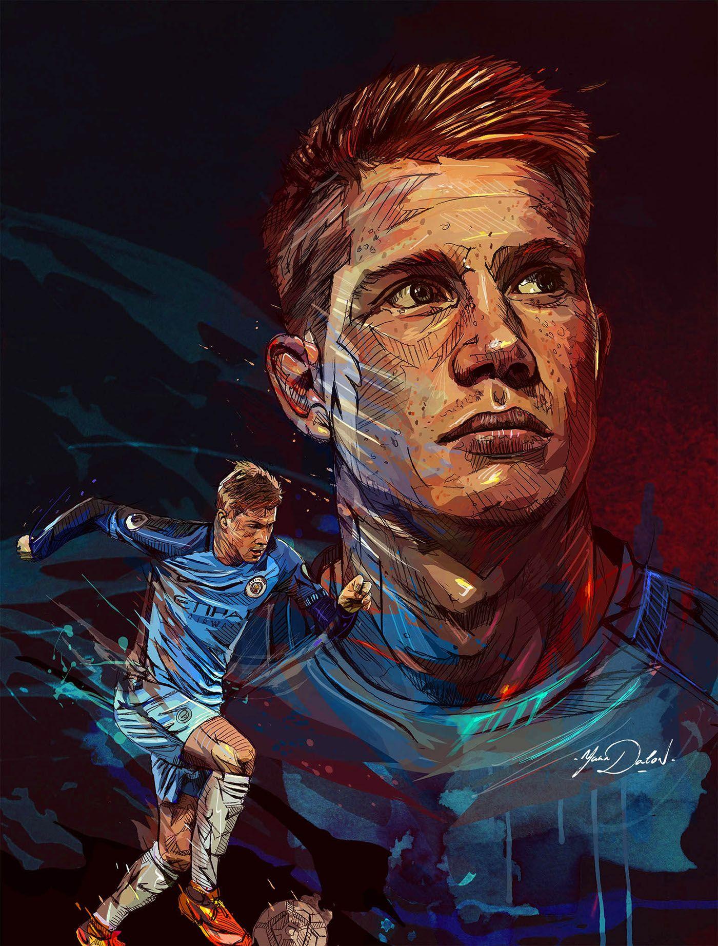 My painting of the young star of Manchester City and