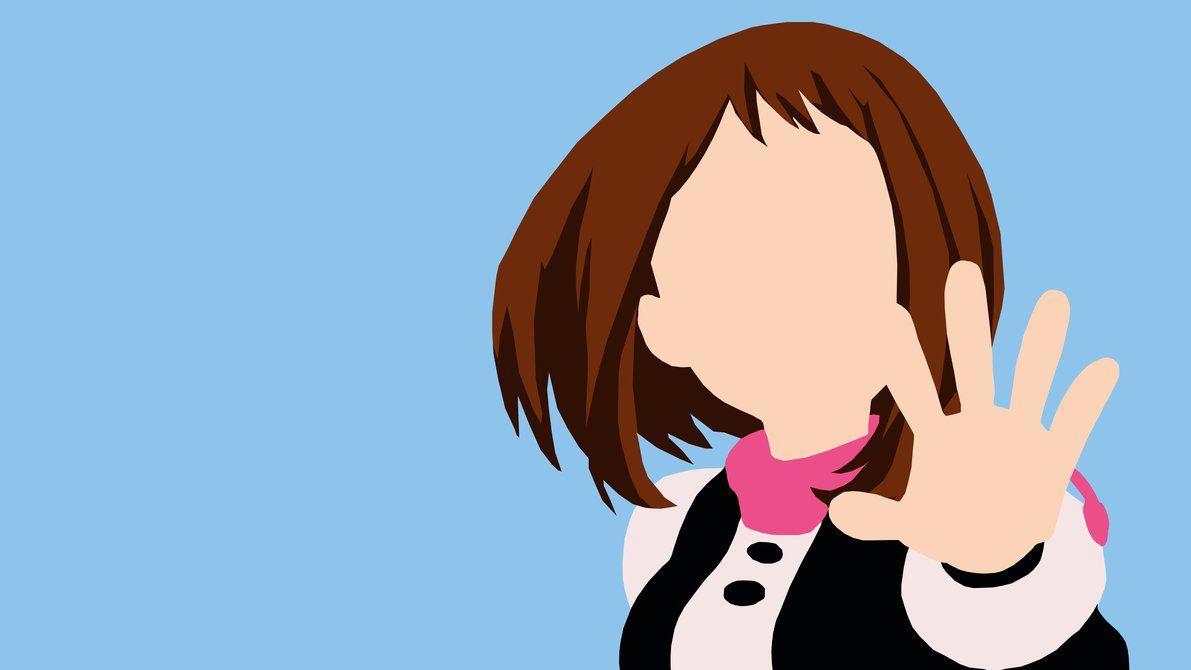 uraraka ochako boku no hero academia minimalist