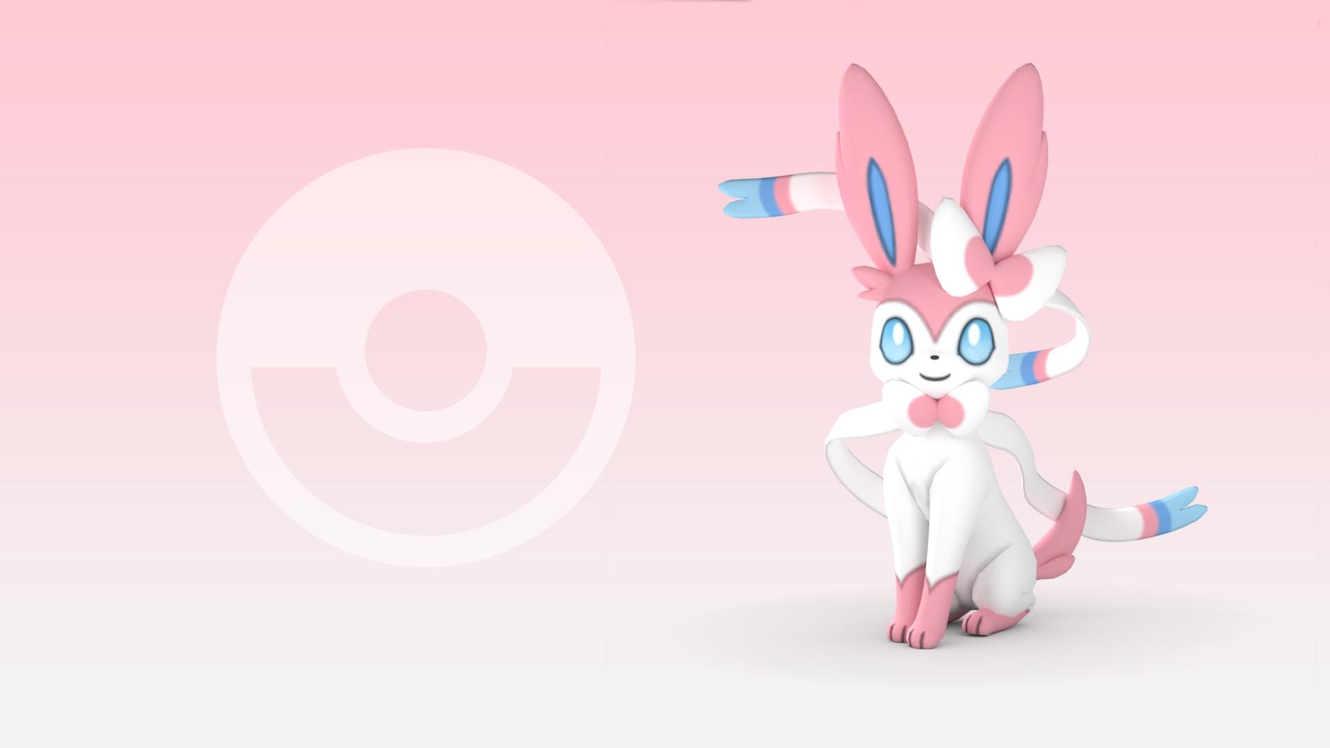 Cute Pokemon Wallpaper Sylveon  Fairy Eeveelution PNG Image  Transparent  PNG Free Download on SeekPNG