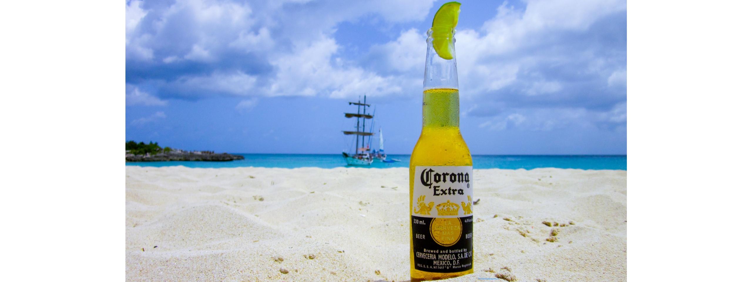 Cold Corona in the hot sand wallpaper
