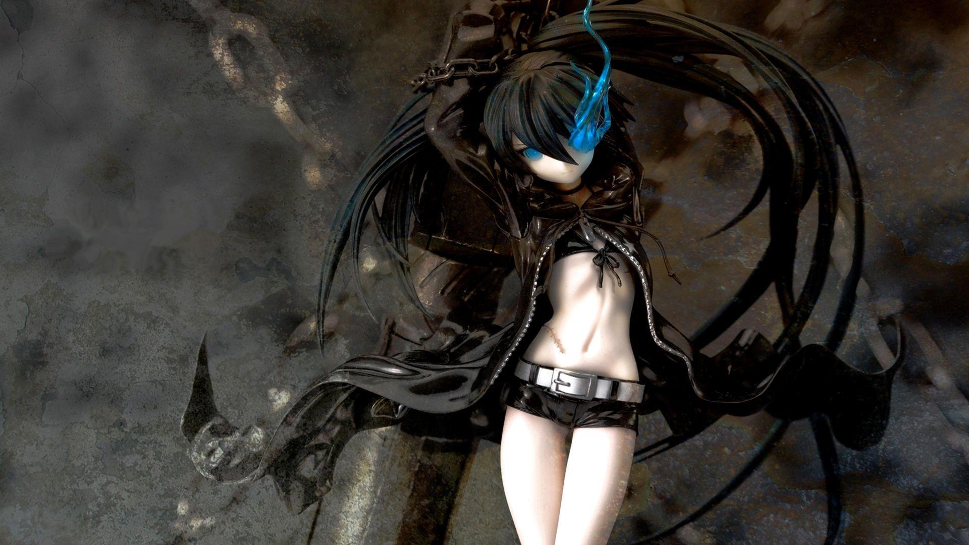 Dark Anime Girl 3D Desktop HD Wallpaperrenderhub.com