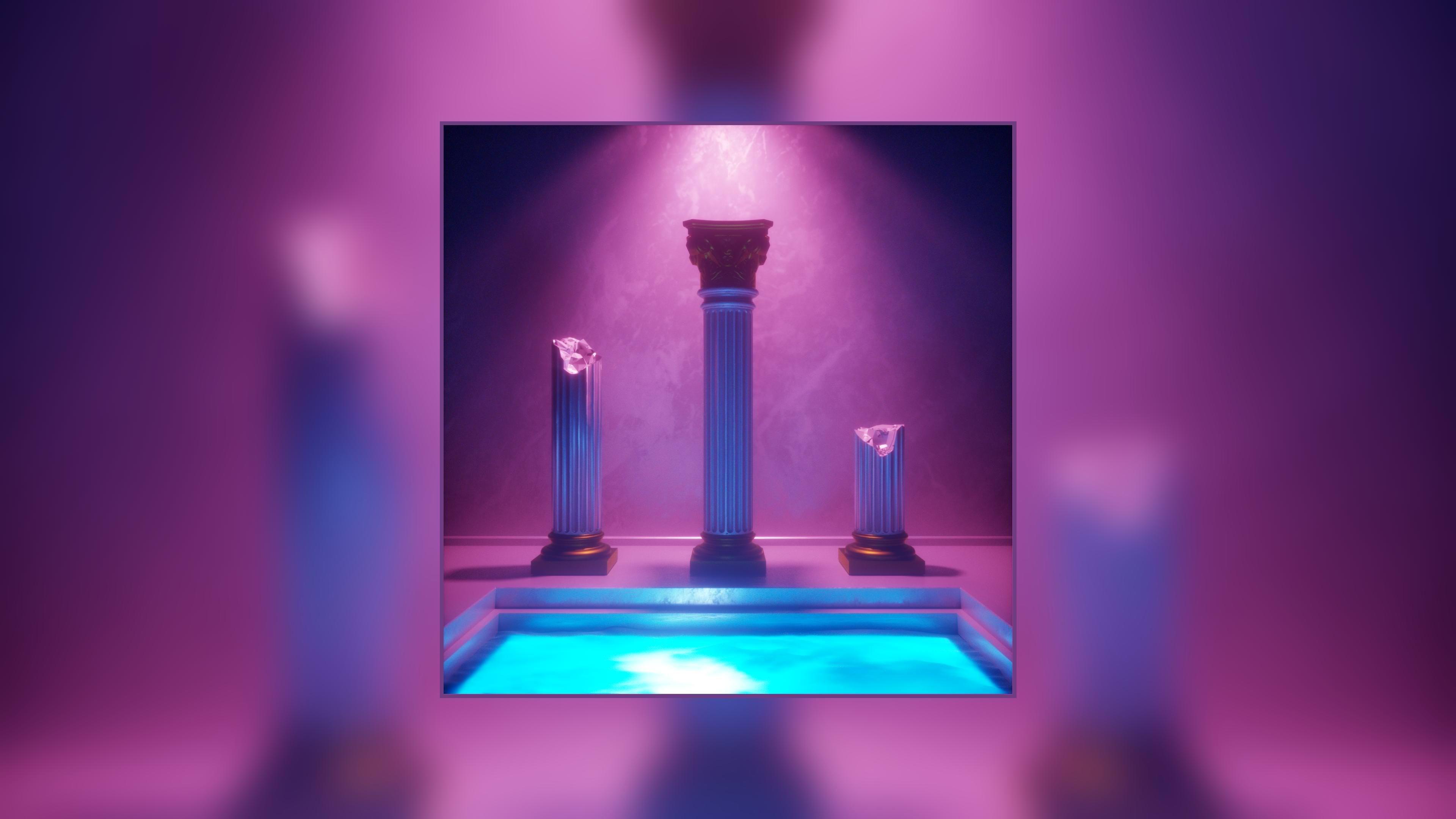 Free download 4K vaporwave wallpaper Business cards