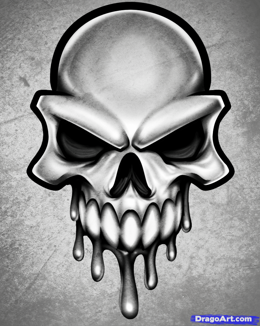 Free Cool Skull Drawing, Download Free Clip Art, Free Clip