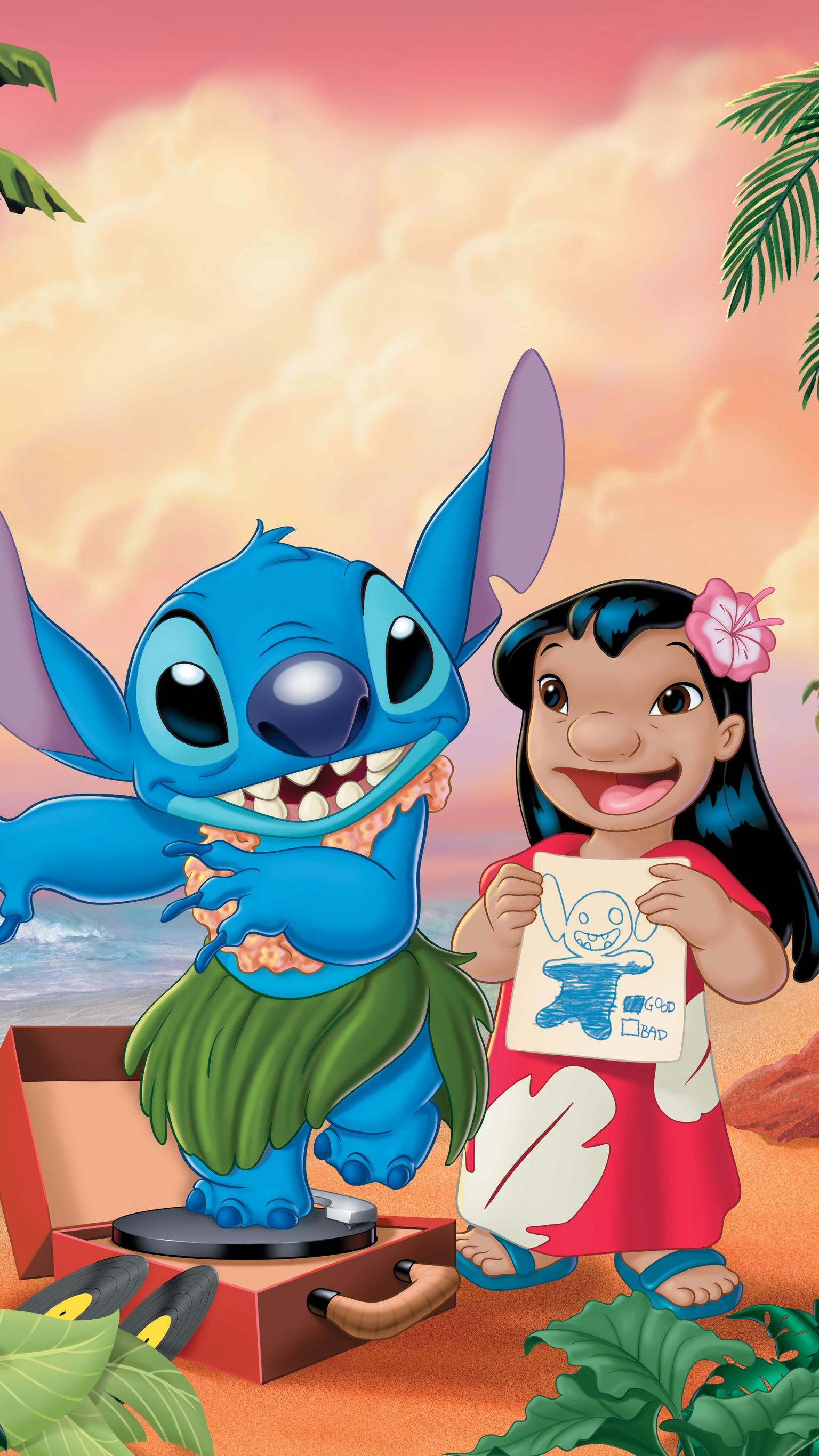 Aesthetic Wallpaper Blue Lilo And Stitch - Dream-to-Meet