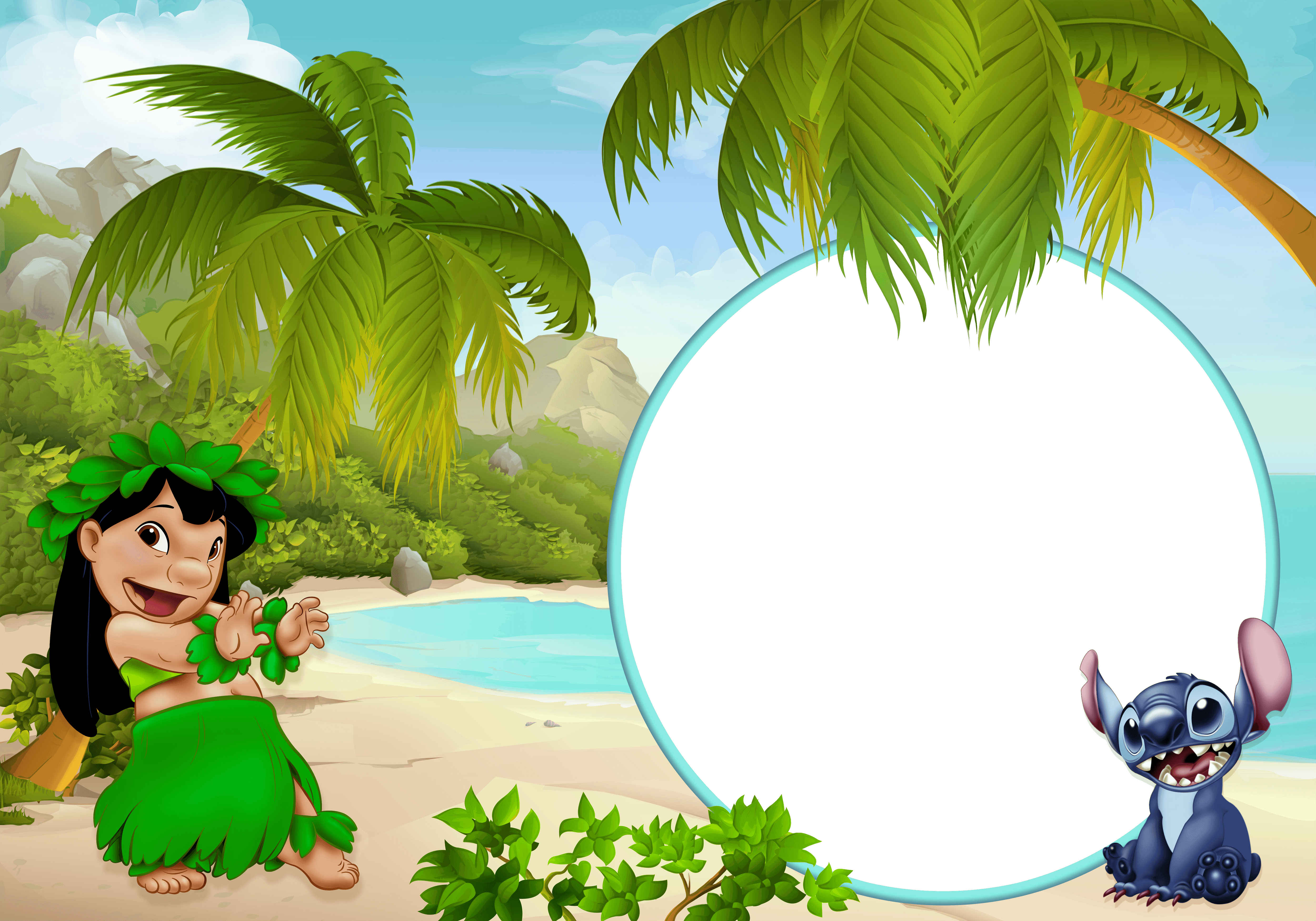 Lilo and Stitch Transparent PNG Kids Frame