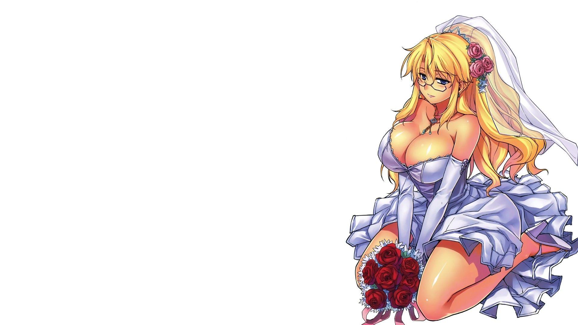 Anime 1920x1080 Freezing Satellizer el Bridget wedding dress