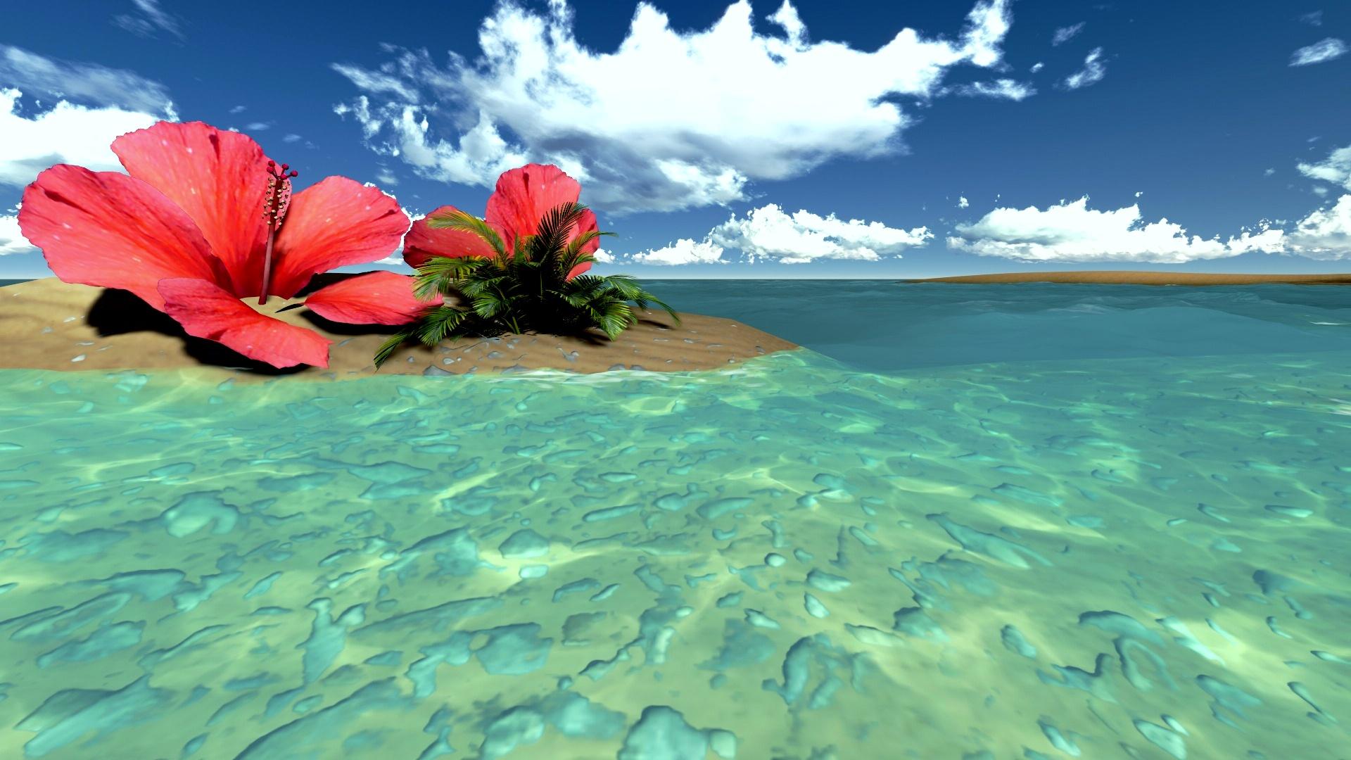 Oriental Tropical Beach Wallpaper Hd, HD Desktop
