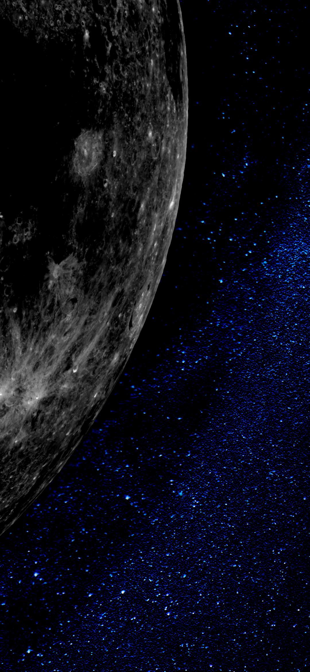 Moon To Earth 4K Art 1080x2340 Resolution Wallpaper, HD