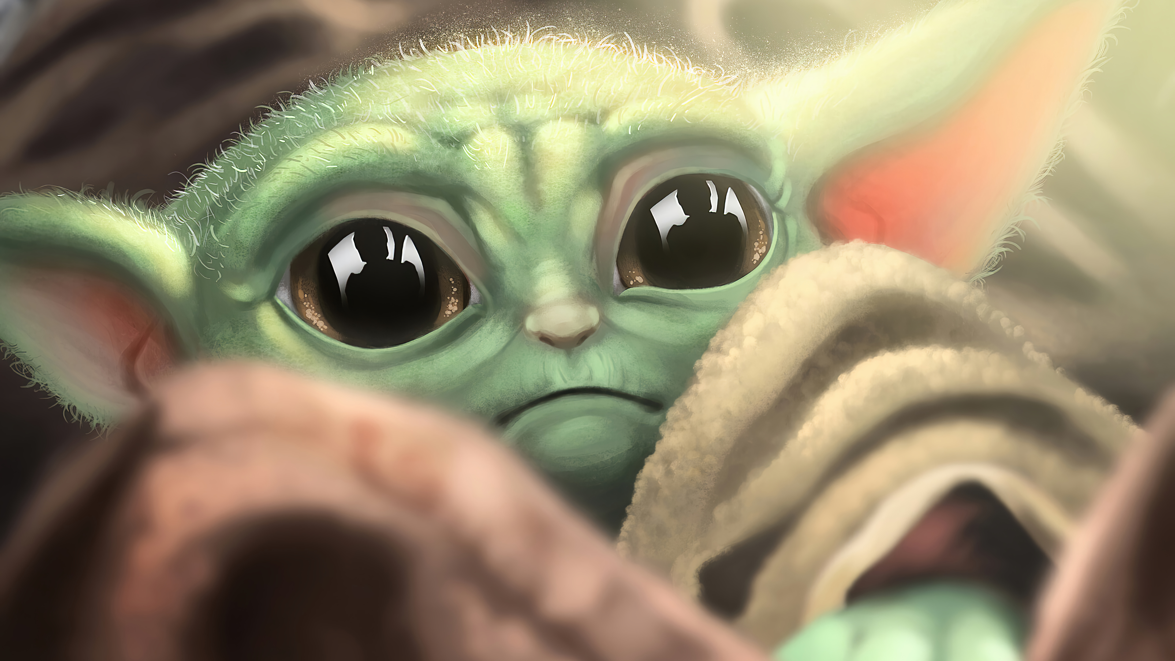 Sad Baby Yoda Wallpaper 4k Ultra HD