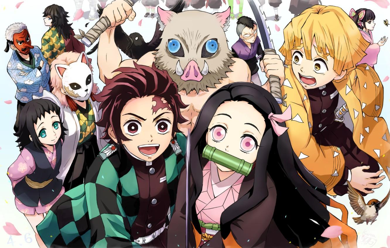 Wallpaper creatures, characters, Demon Slayer Kimetsu no Yaiba, The Blade Cleaves Demons image for desktop, section сёнэн