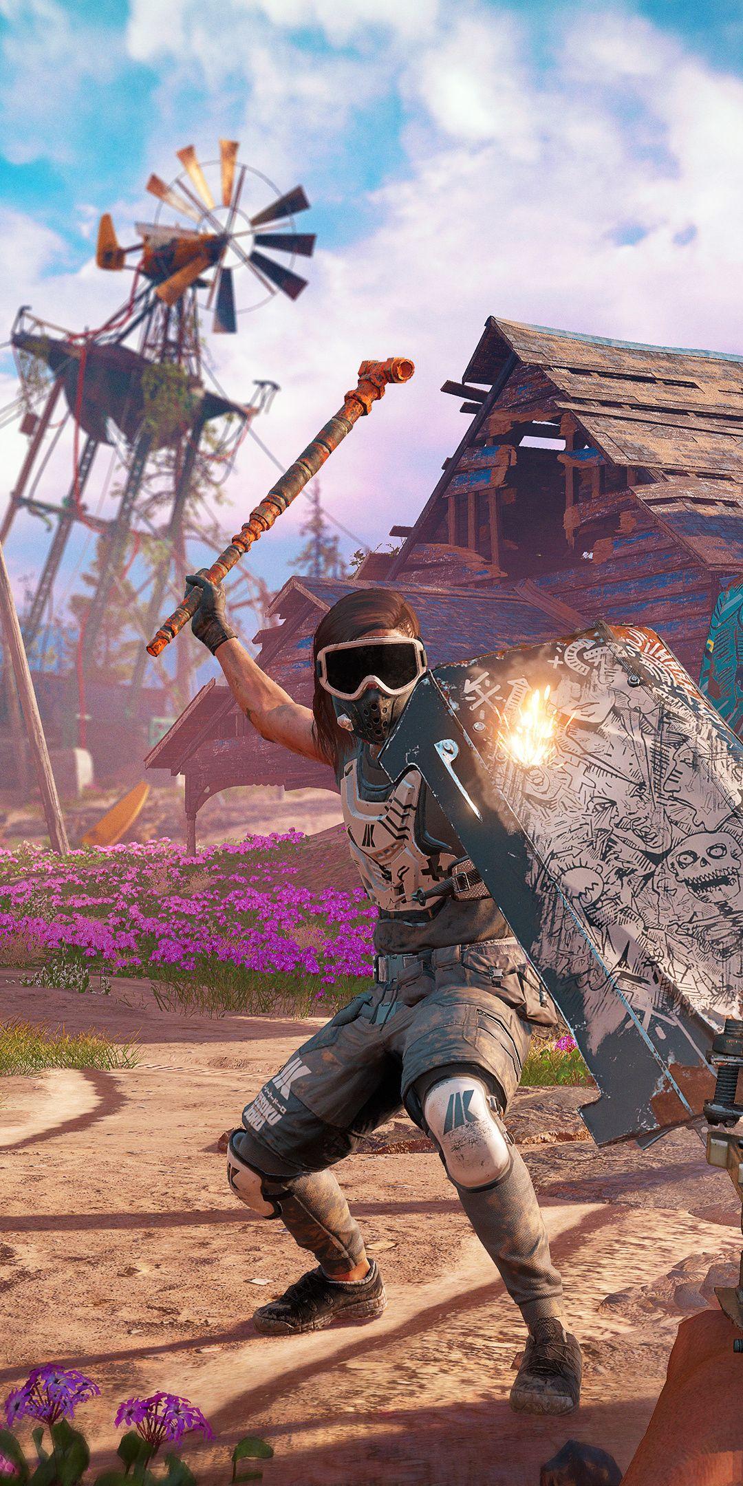 Far Cry New Dawn, video game, fight, 1080x2160