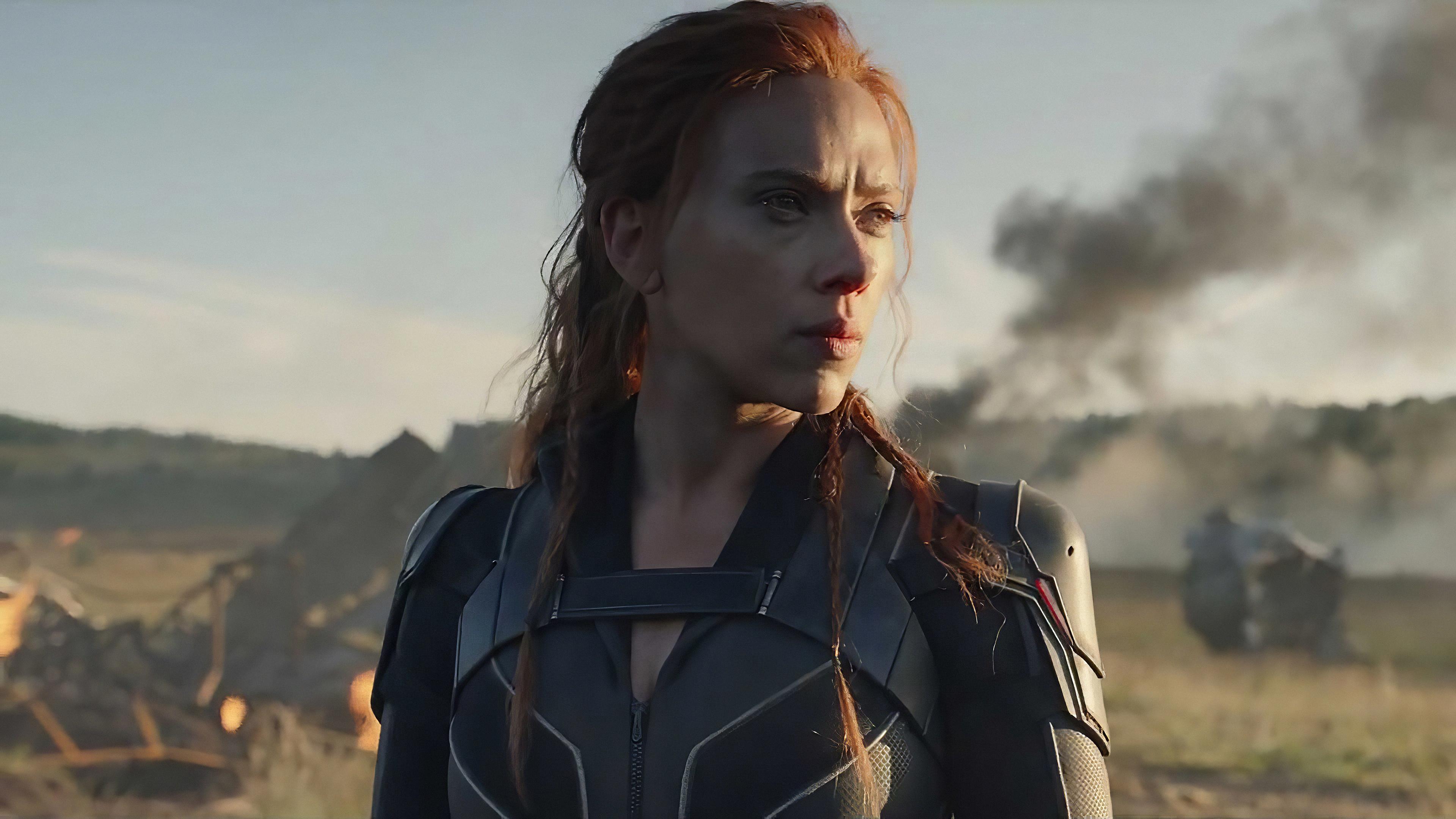 Scarlett Johansson In Black Widow Movie 640x480 Resolution