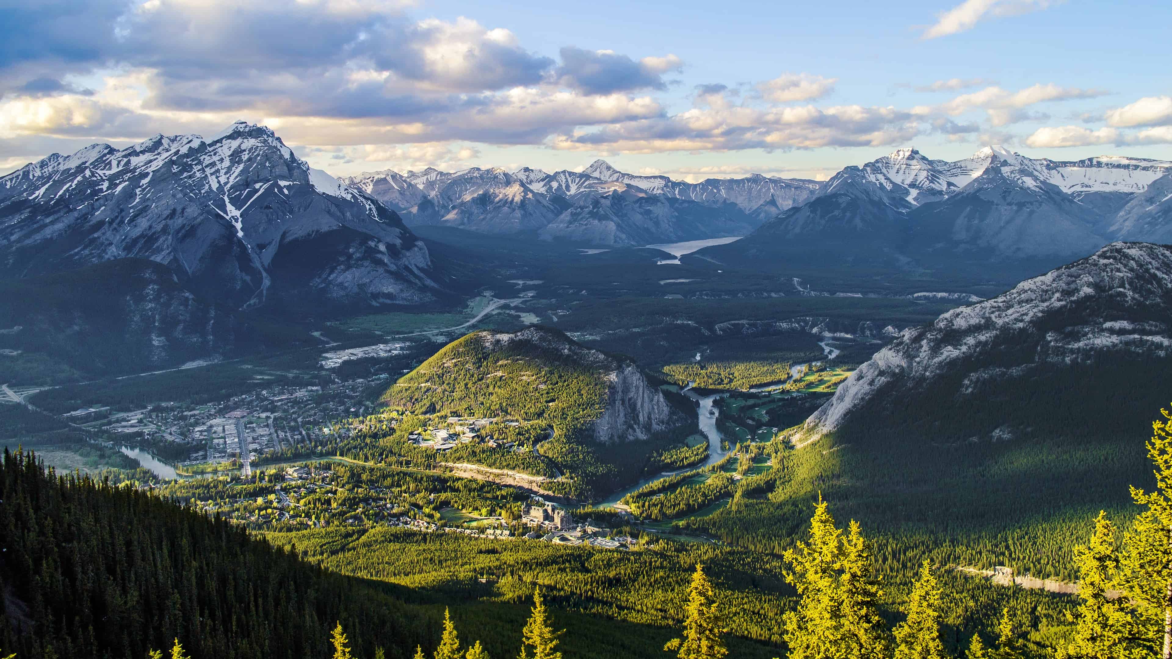 Sulphur Mountain Banff National Park Canada UHD 4K Wallpaper