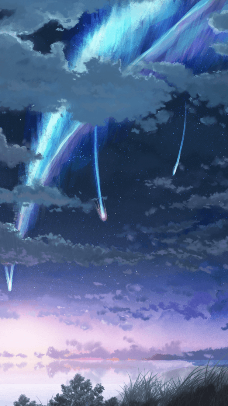 Kimi No Na Wa Your Name Scenic Stars Sky for Samsu iPhone Wallpapers  Free Download