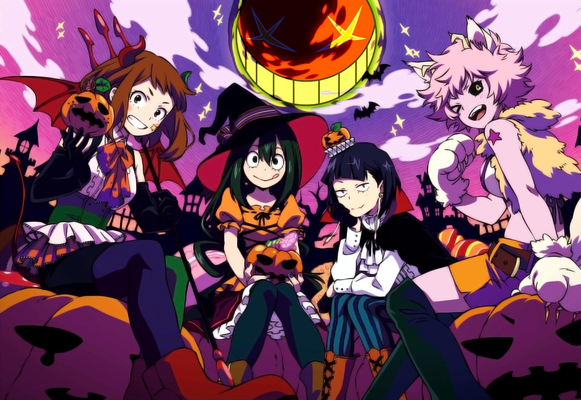 Kyoka Jiro, Mina Ashido, Ochaco Uraraka, Tsuyu Asui