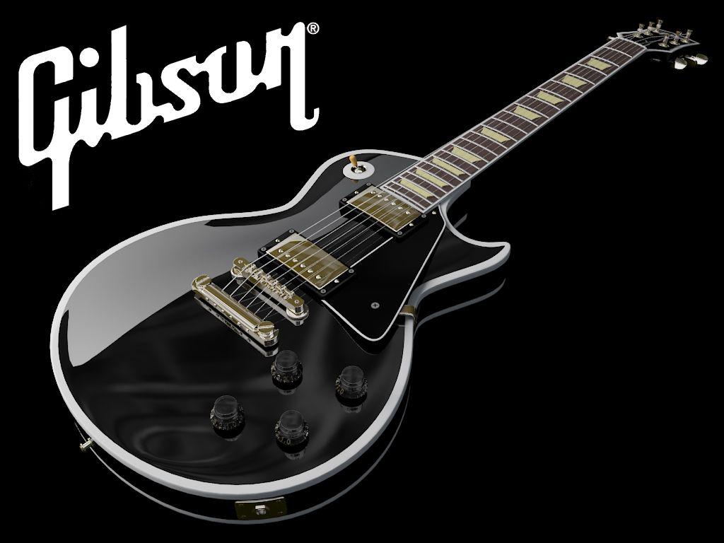 Gibson Les Paul Black Color HD Wallpaper. Gibson les paul