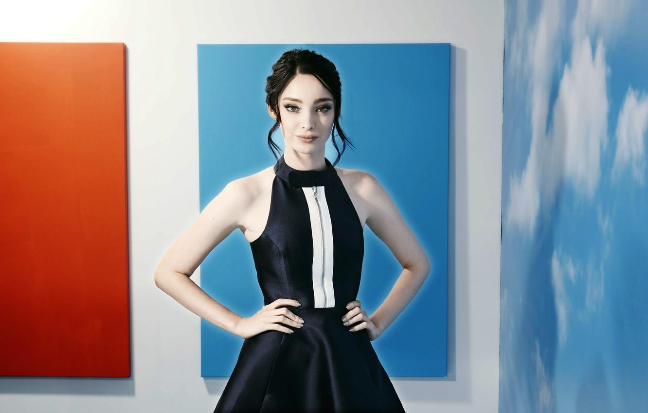 Wallpaper look, pose, makeup, figure, actress, Emma Dumont
