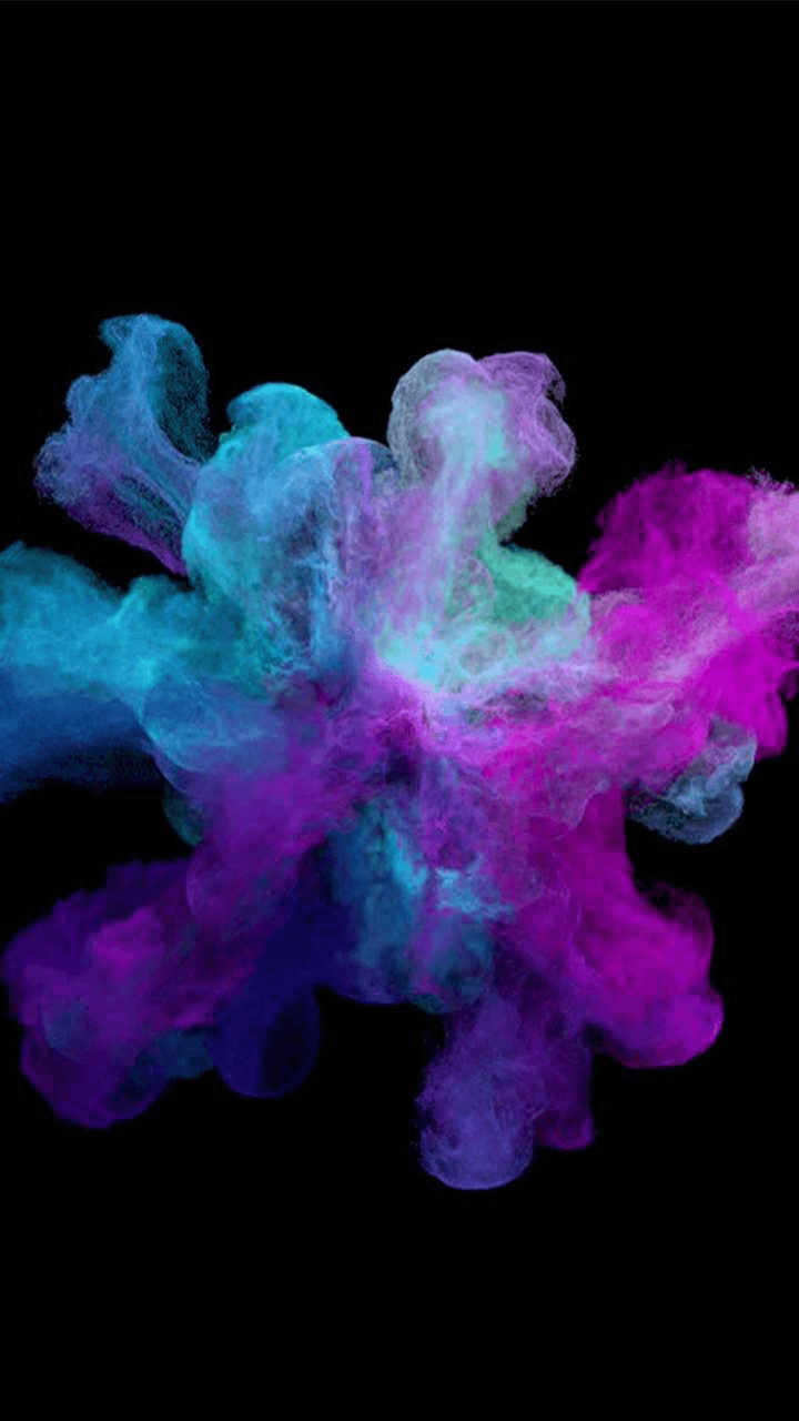 colorful smoke wallpaper note 10 oppo f13 reno mi9