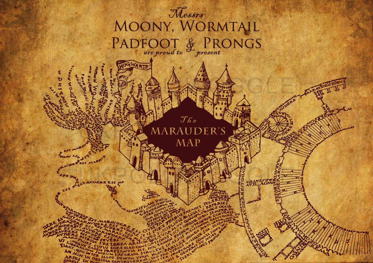Marauder's Map Harry Potter Wallpaper Free Marauder's Map