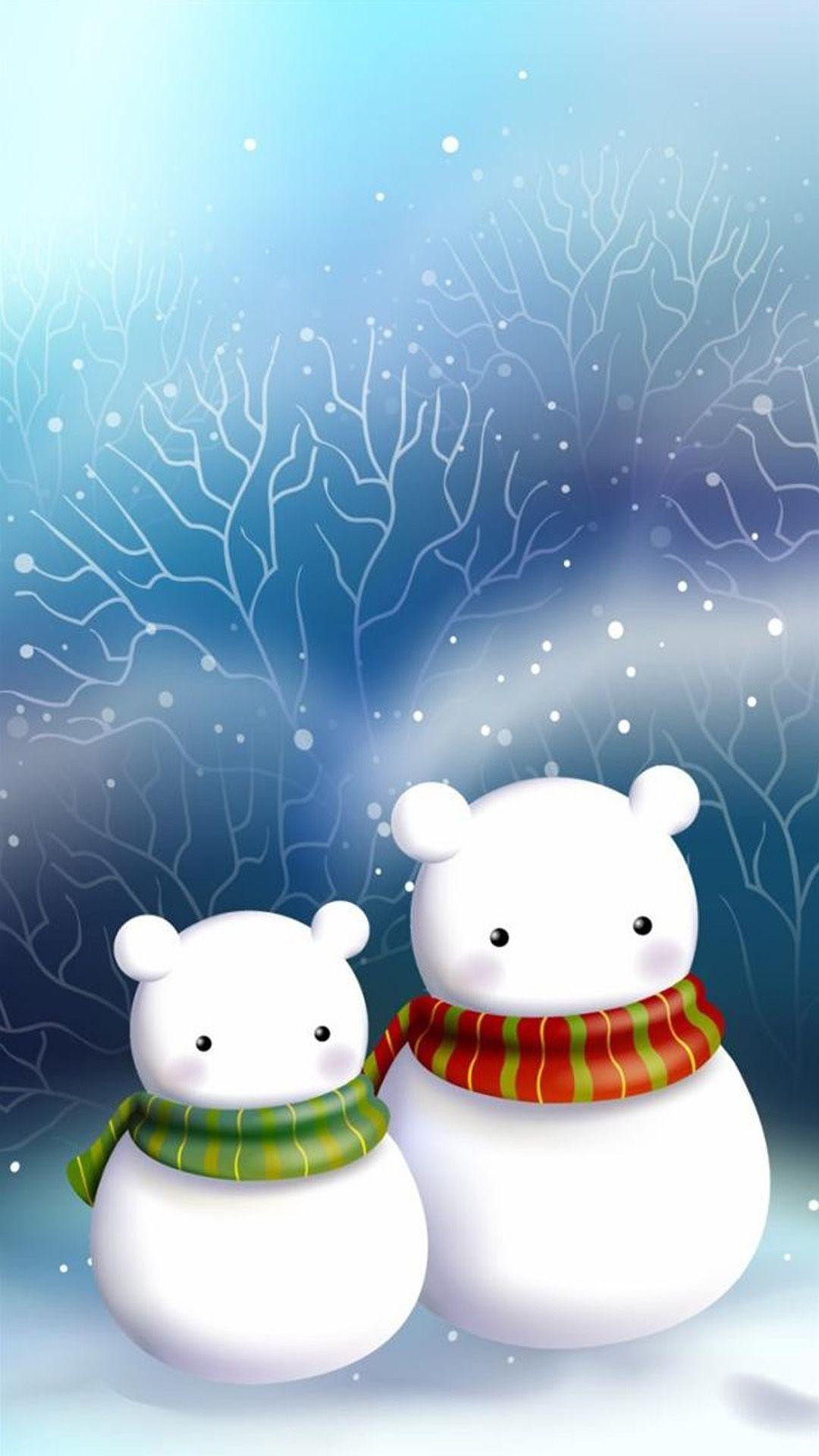 Korean Cute Cartoon Winter Wallpaper Free Korean Cute