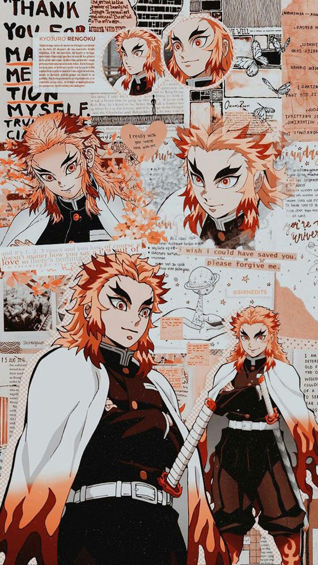 Kimetsu no Yaiba Kyojuro Rengoku Wallpaper. Anime demon