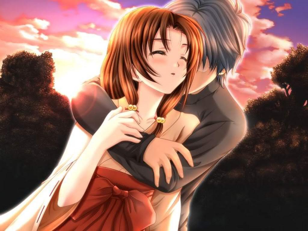 Free Cute Couple Cartoon Hugging, Download Free Clip Art