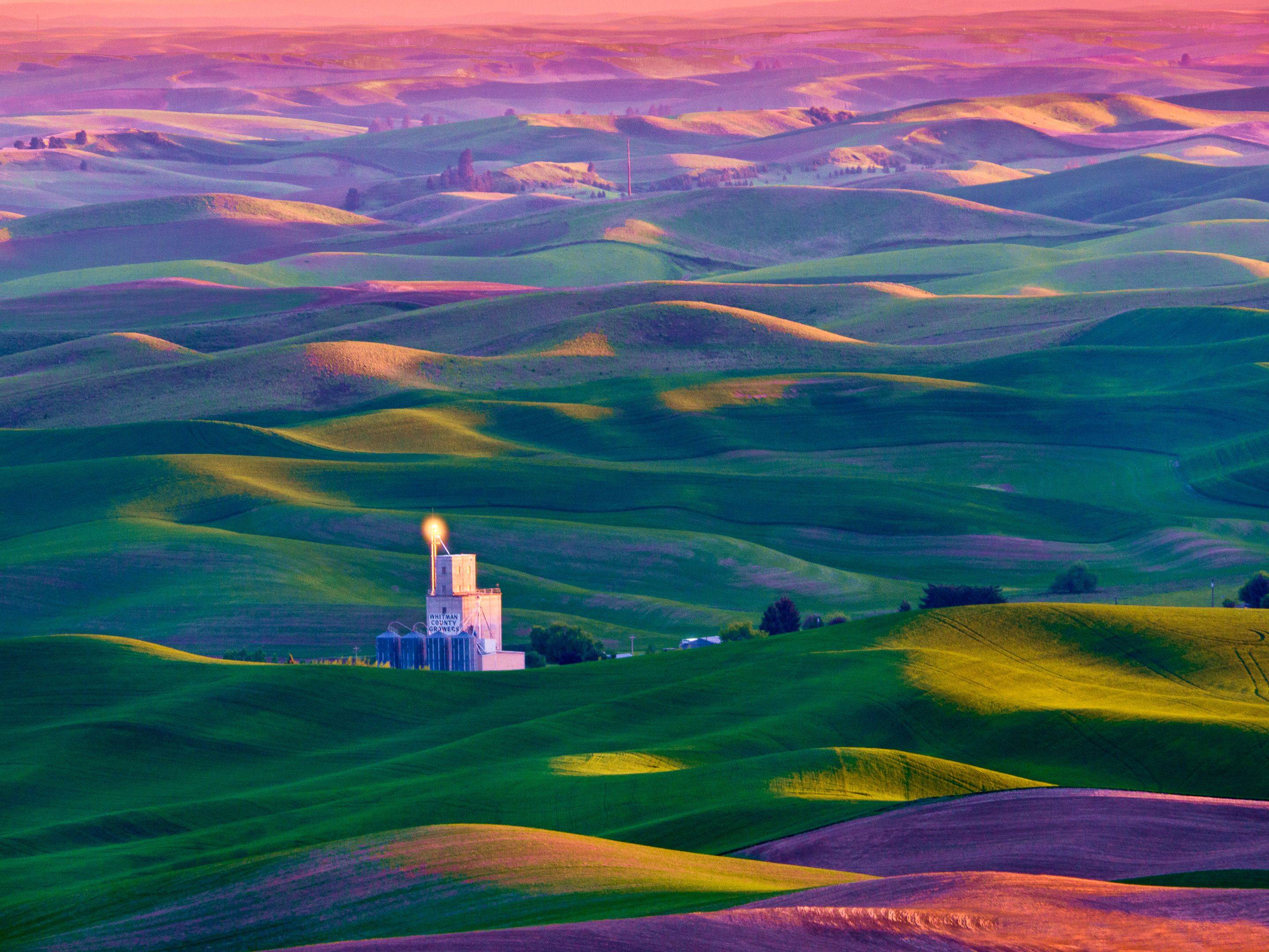 The colorful, rolling hills of Tuscany