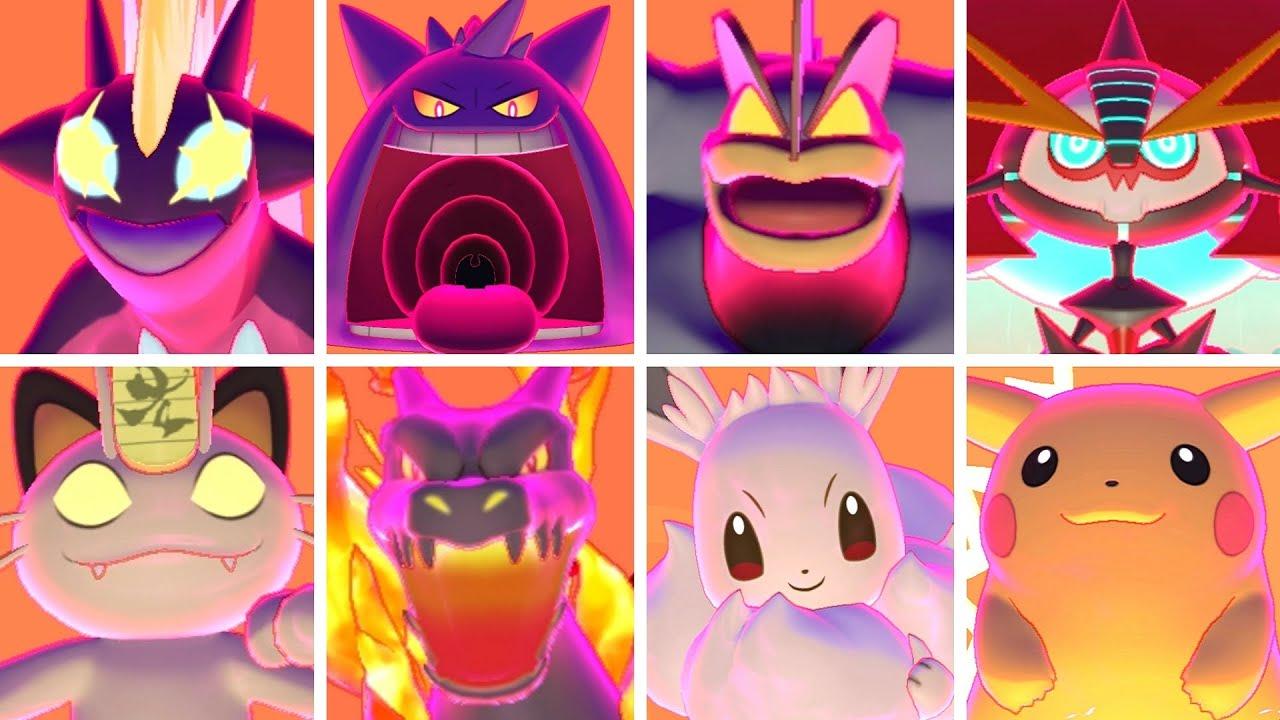 Pokémon Sword & Shield Gigantamax Pokémon & Shiny Forms