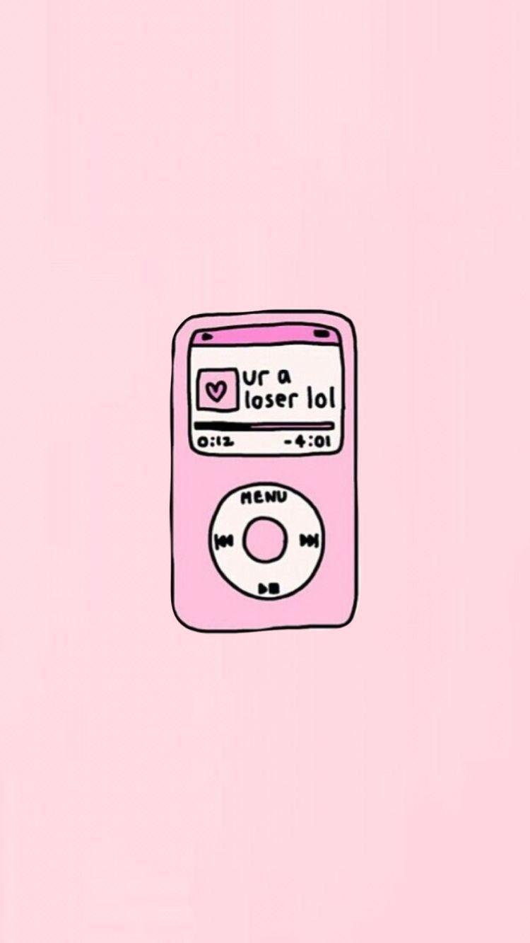 iPhone wallpaper background pastel pink tumblr aesthetic you