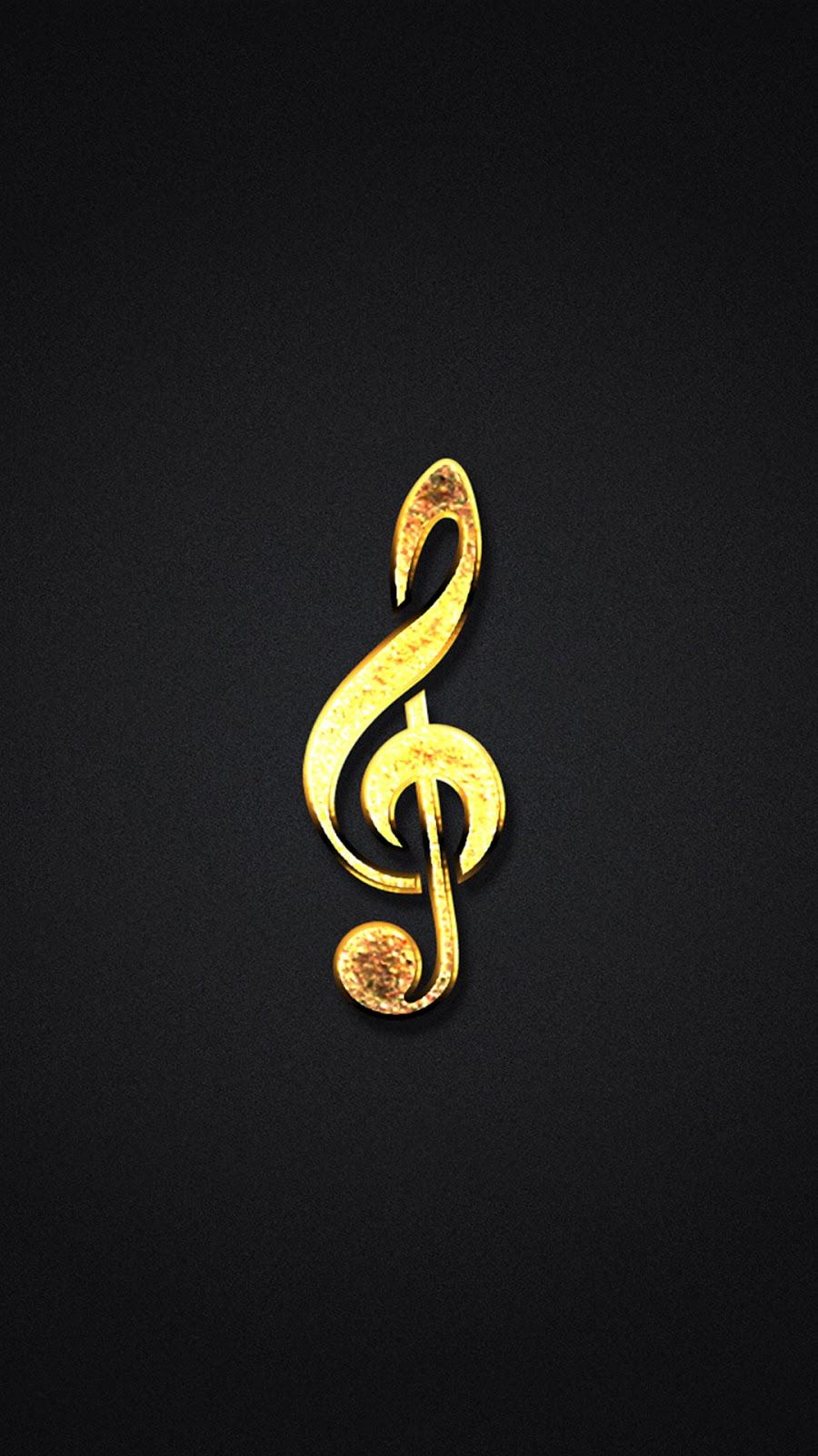 Golden Music Background iPhone 7 And iPhone 7 Plus
