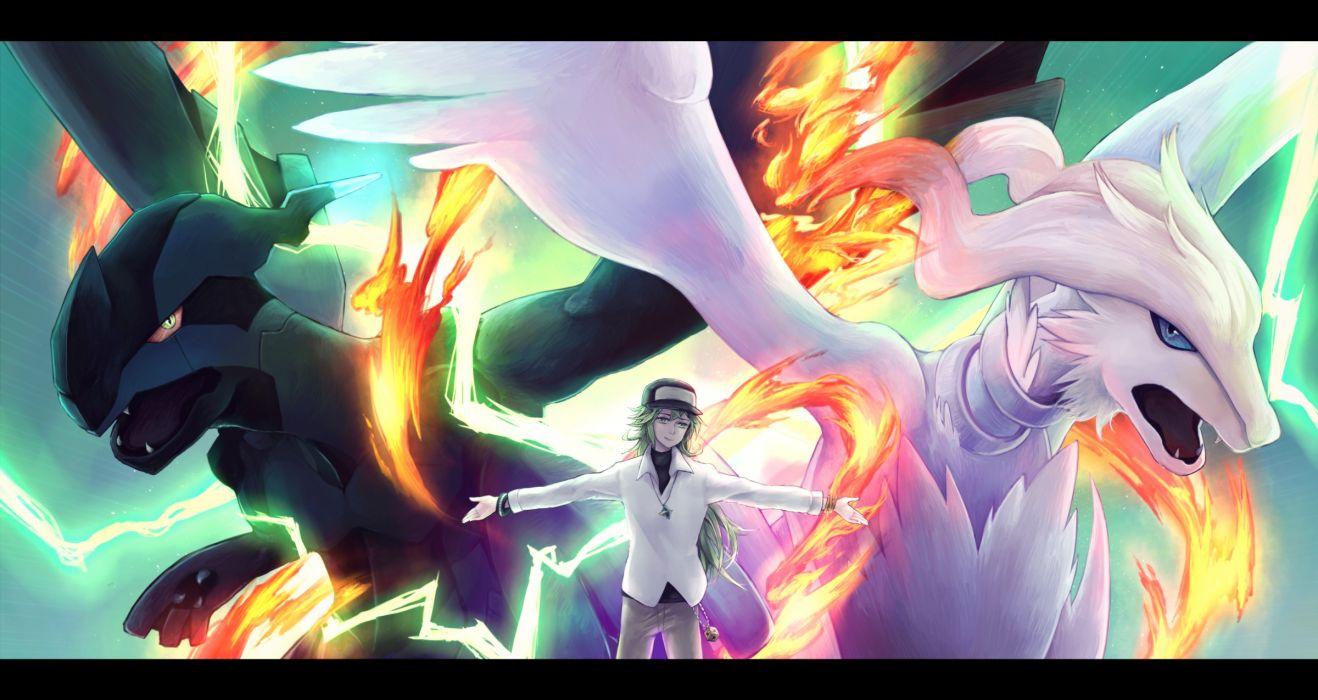 reshirom & Zekrom, a wallpaper featuring reshiram and zekro…