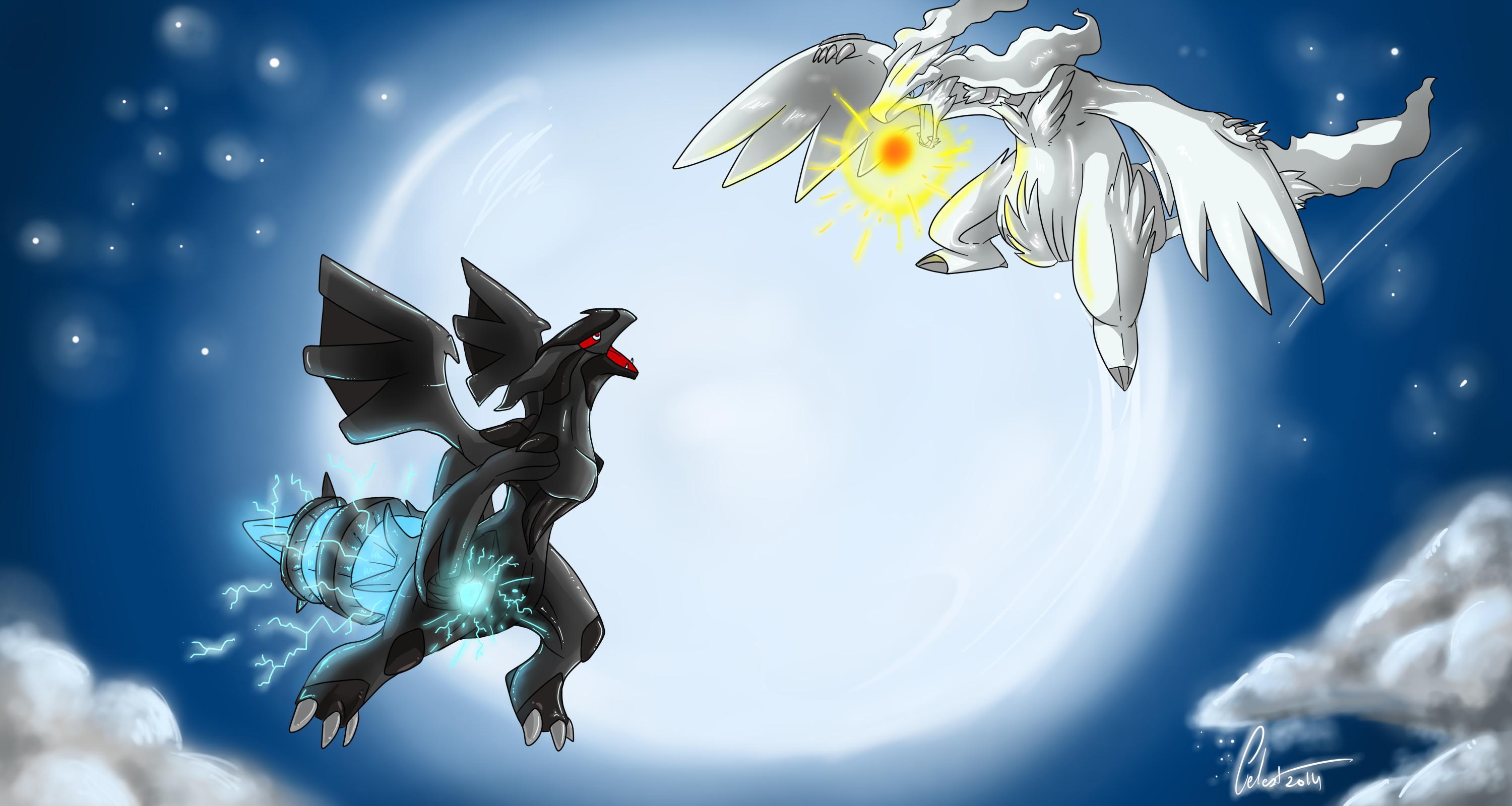 Reshiram Vs Zekrom Wallpapers Wallpaper Cave