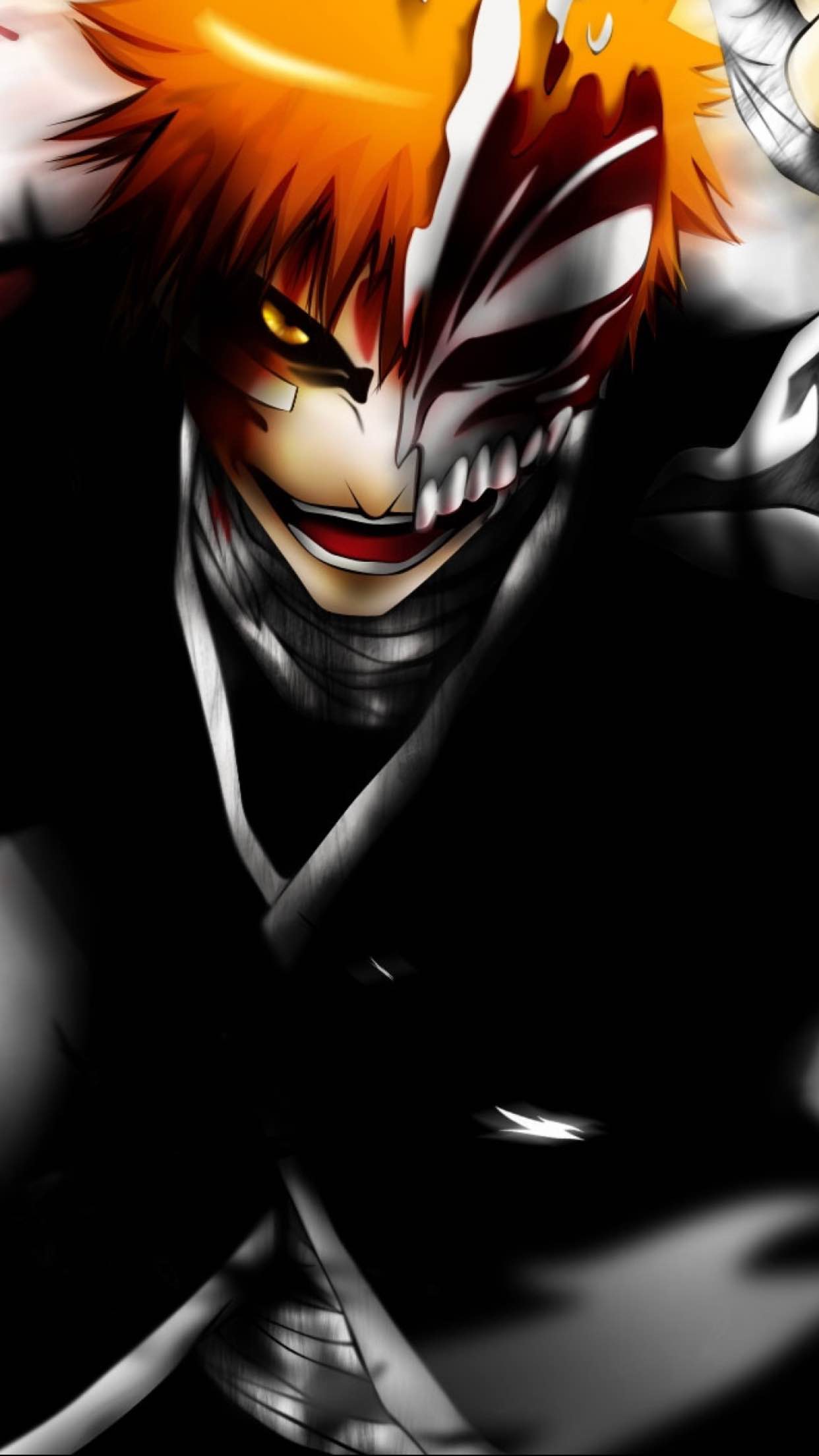 Download Hollow Ichigo And Full Moon Bleach Iphone Wallpaper  Wallpapers com