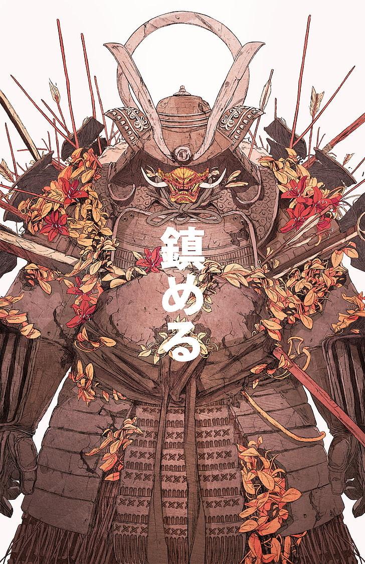 HD wallpaper: viking animation wallpaper, Chun Lo, samurai, men, armor, arrows