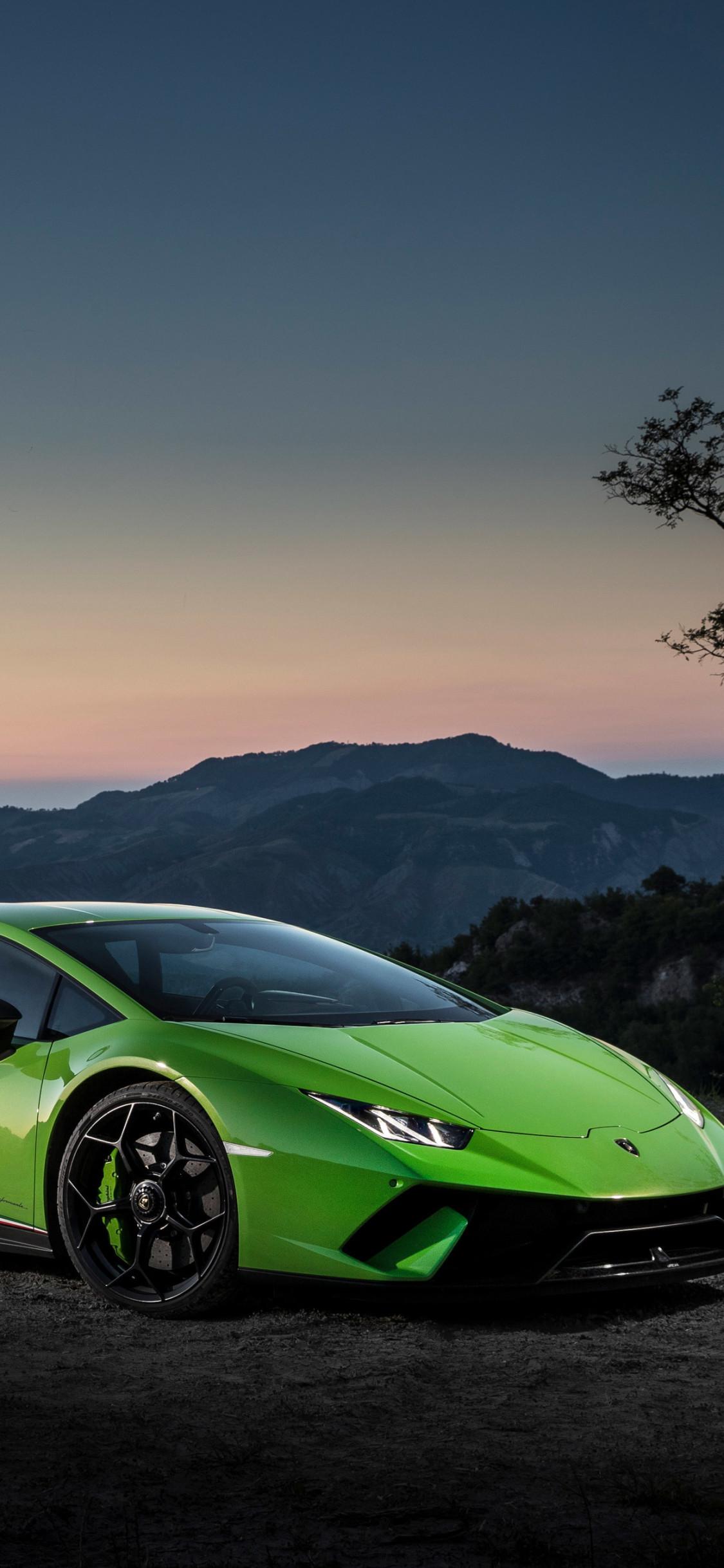 4k Lamborghini Huracan Performante iPhone XS, iPhone 10